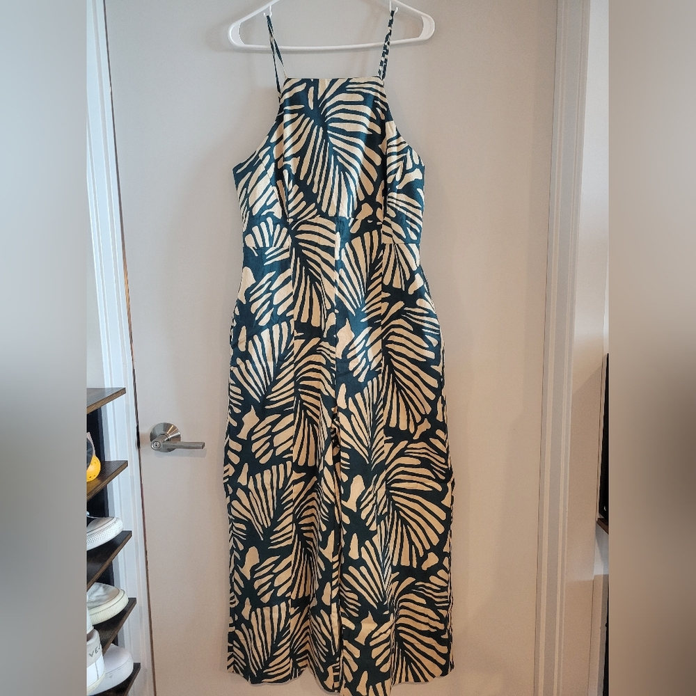 NWT Linen-Blend Strappy Tailored Jumpsuit - Banana Republic Factory